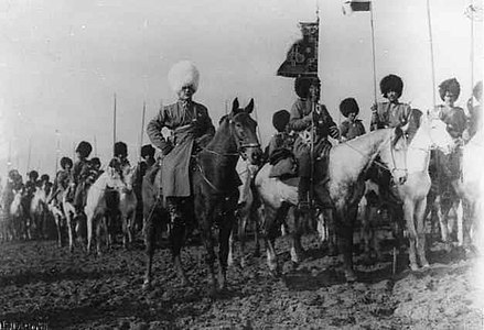 Turkmeni del reggimento di cavalleria Teke