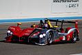 The Audi R15 TDI Plus, driven by Rinaldo Capello during the 2010 8 Hours of Castellet.