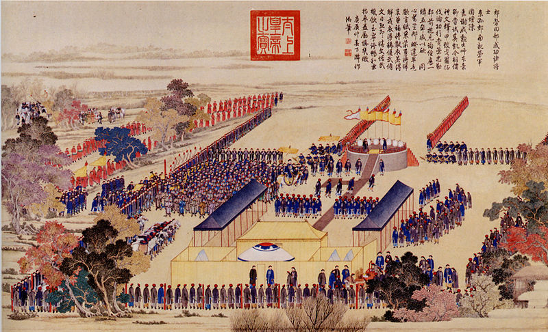 File:The Emperor Receives News of the Officers and Soldiers Distinguished in the Campaign.jpg