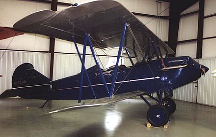 Curtiss OX-5-powered Travel Air 2000 at the Historic Aircraft Restoration Museum, Dauster Field, Creve Coeur, Missouri