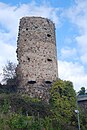 Slate rock and blunt tower