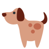 Emoji représentant un chien de profil