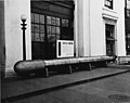 Japanese, Type 93, "Long Lance" torpedo, on display outside U.S. Navy headquarters in Washington, DC, during World War II.