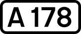 A178 road shield