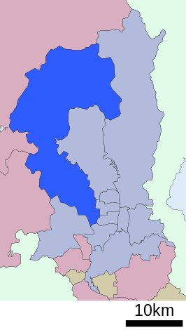 Kaart van Ukyo-ku