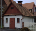 English: Building (Backhaus) in Helpershain, Muehlweg 4, Ulrichstein, Hesse, Germany This is a picture of the Hessian Kulturdenkmal (cultural monument) with the ID Unknown? (Wikidata)