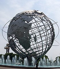 The Unisphere, the largest geographical globe.
