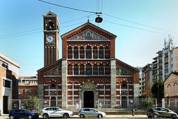 Veduta della chiesa di Santa Maria di Caravaggio, Milano, architetto Cecilio Arpesani.jpg