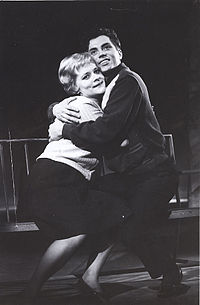 Auvinen with his wife Eila Roine in 1962 Vili Auvinen ja Eila Roine 1962.jpg