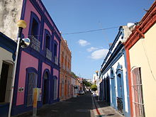 Narciso Saenz street, in the Historic centre of Villahermosa.