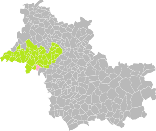 Villeporcher dans le canton de Montoire-sur-le-Loir en 2016.