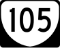 Markierung der Route 105