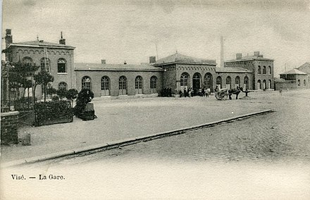 Premier bâtiment de la gare de 1861.