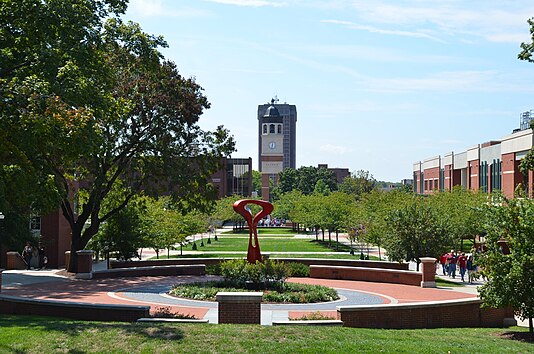 View from the middle of the campus