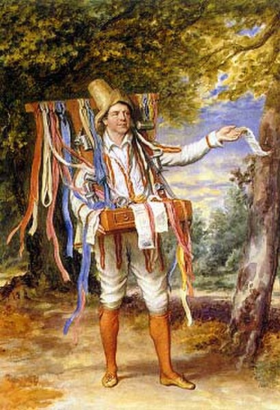 John Fawcett as Autolycus in The Winter's Tale (1828) by Thomas Charles Wageman