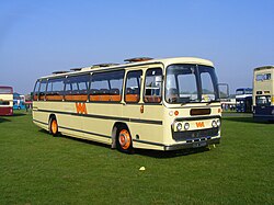 Wallace Arnold coach (VUB 396H), Showbus 2008.jpg