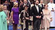 Princess Carolina (in purple), Albert Brenninkmeijer, (unknown), Tjalling ten Cate and Princess Margarita