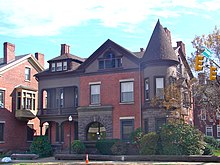 Weiss Residence Hall, an example of the unique former mansions students reside. Weiss Hall Wilkes B PA.jpg