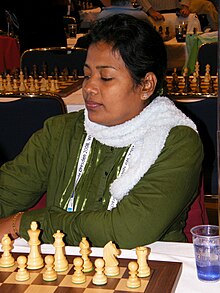 Vineetha Wijesuriya, eleven-time Sri Lankan women's chess champion from 1989 to 2008, and sister of ten-time winner Suneetha Wijesuriya Wijesuriya 20081120 olympiade dresden.jpg