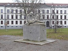 Wilhelm Meier (1880–1971) Bildhauer. Soldatendenkmal 1919. Kantonsschulpark, St. Gallen