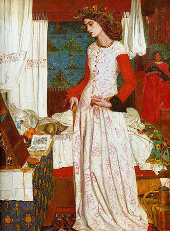 Morris's 1858 painting La belle Iseult, also inaccurately called Queen Guinevere, is his only surviving easel painting, now in the Tate Gallery. The model is Jane Burden, who married Morris in 1859.