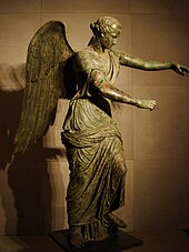 Winged Victory of Brescia, 1st century BC: the earlier goddess Vica Pota became identified with Victory personified Winged victory by Stefano Bolognini.jpg