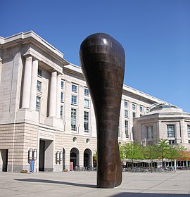 Woodrow Wilson Plaza -Bearing Witness sculpture (6238571061).jpg