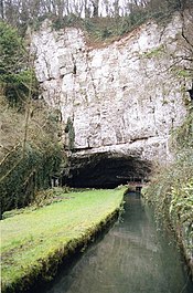 Austritt des Axe aus den Wookey Hole Caves