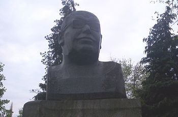 Oskar Lange monument at the Wrocław University...