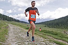 Xavier Chevrier alla Primiero Dolomiti Marathon.jpg