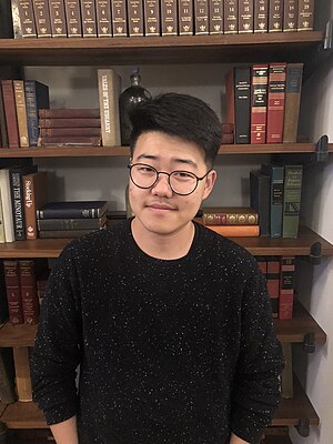 Yanyi at the Kundiman & Wikimedia NYC Edit-a-Thon for Asian American Literature, The Ace Hotel New York, May 2019