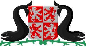Coat of arms of the municipality Zaanstad, as it is sometimes depicted. Zaanstad wapen 1974 VNG.svg