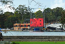 Stage of Handa Opera on Sydney Harbour 2013 'I've looked at CARMEN from both sides now...but still somehow...^^^' - panoramio.jpg