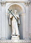 Chiesa del Redentore facade in venice - St Francis of Assisi by Tommaso Rues