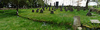 Čeština: Pohled na židovský hřbitov u vsi Olšany v okrese Jindřichův Hradec, Jihočeský kraj. English: View of the Jewish cemetery by the village of Olšany, Jindřichův Hradec District, South Bohemian Region, Czech Republic.