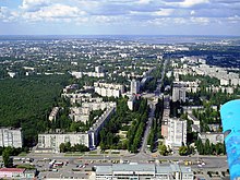 Soviet-era apartment blocks in Mykolaiv. Panorama Mikolaieva.jpg