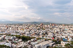 Uitzicht op de stad Taitung