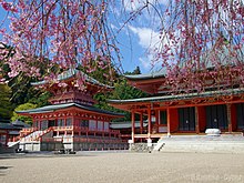 桜と比叡山延暦寺 (Enryaku-ji with Cherry Blossoms) 28 Apr, 2013 - panoramio.jpg