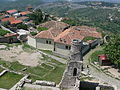 Castle in front and Krujë in the background