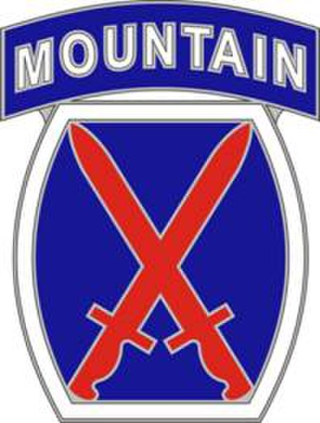 10th Mountain Division"Climb to Glory" Division Formerly "10th Light Division (Alpine)" [World War II] 10th Infantry DivisionJune 1948 - June 1958