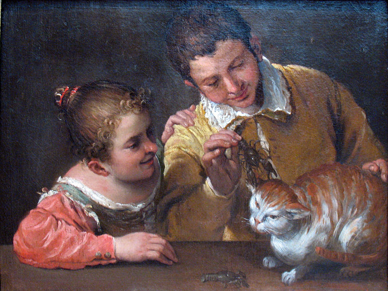 File:1590 Carracci Kinder necken Katze anagoria.JPG