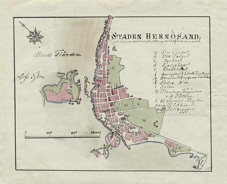 File:18th century map of Härnösand, Sweden.jpg