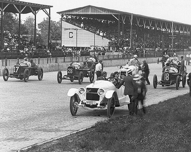 Field of 1916 Indianapolis 500, first Indianapolis 500 held as a part of National Championship