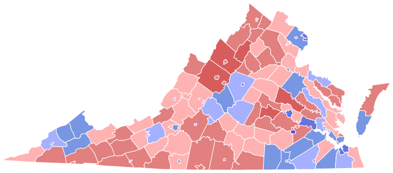 File:1994 United States Senate election in Virginia results map by county.svg