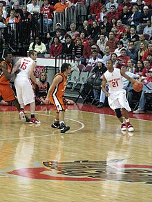 Turner as a freshman during a November 6, 2007, Ohio State exhibition game. 20081106 Evan Turner.jpg