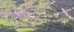 Vue du village d'Euseigne از سنت مارتین