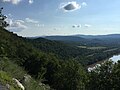 2016-06-25 17 53 42 View west-southwest up the Potomac River from West Virginia State Route 9 (Cacapon Road) just south of the Prospect Peak Overlook in Morgan County, West Virginia.jpg