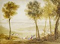 2017-02 David Cox - An extensive view of the Severn Valley with figures picknicking on the Wyndcliffe.jpg