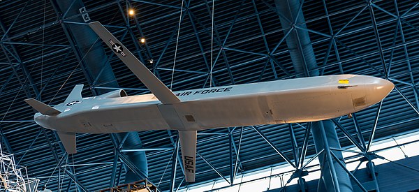 The fuselage stretch for the ERV is evident in Udvar-Hazy Center's AGM-86B.