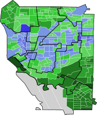 2021 Buffalo mayoral election results map by precinct.svg